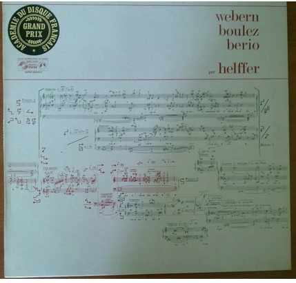 WEBERN - BOULEZ - BERIO